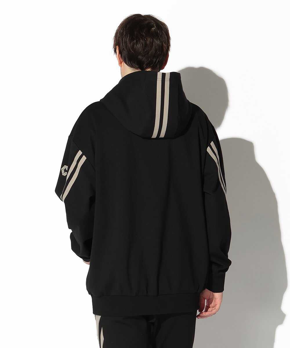 ツインストライプ プルオーバーパーカ