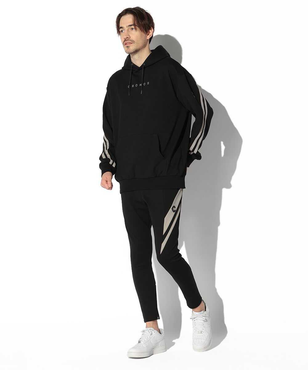 ツインストライプ プルオーバーパーカ