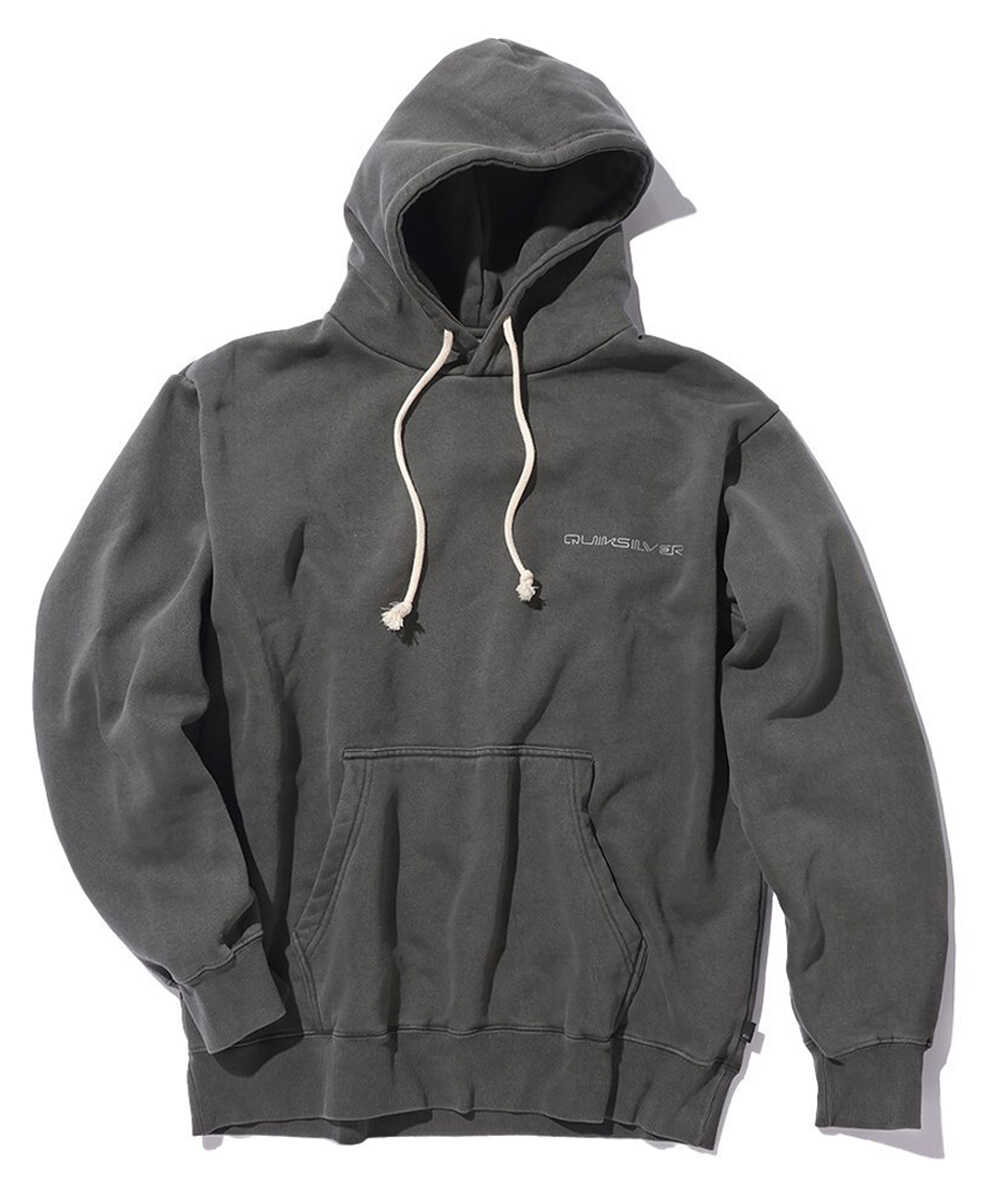 グラフィックプリント入り 裏起毛スウェットパーカ