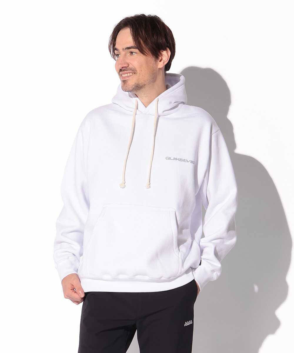 グラフィックプリント入り 裏起毛スウェットパーカ