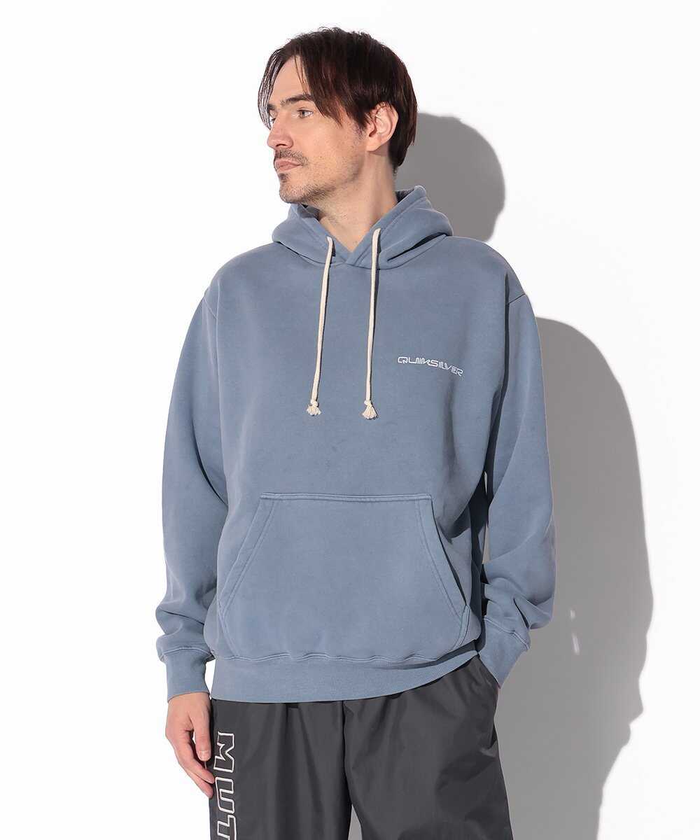 グラフィックプリント入り 裏起毛スウェットパーカ