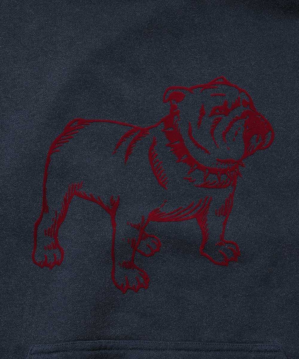 グラフィックプリント入り プルオーバーパーカ