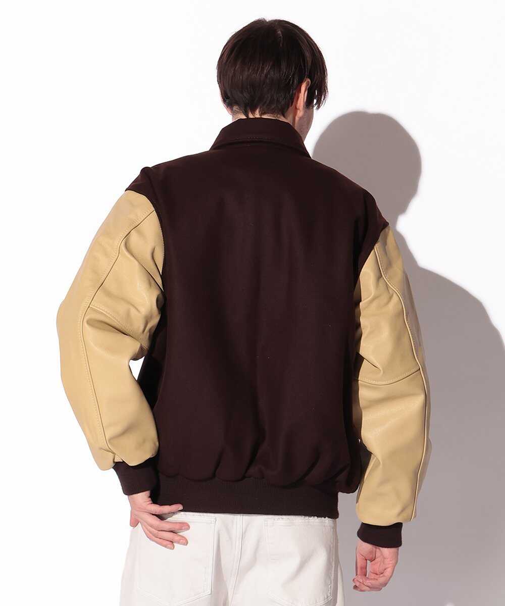 スリーブレザー スタジャン