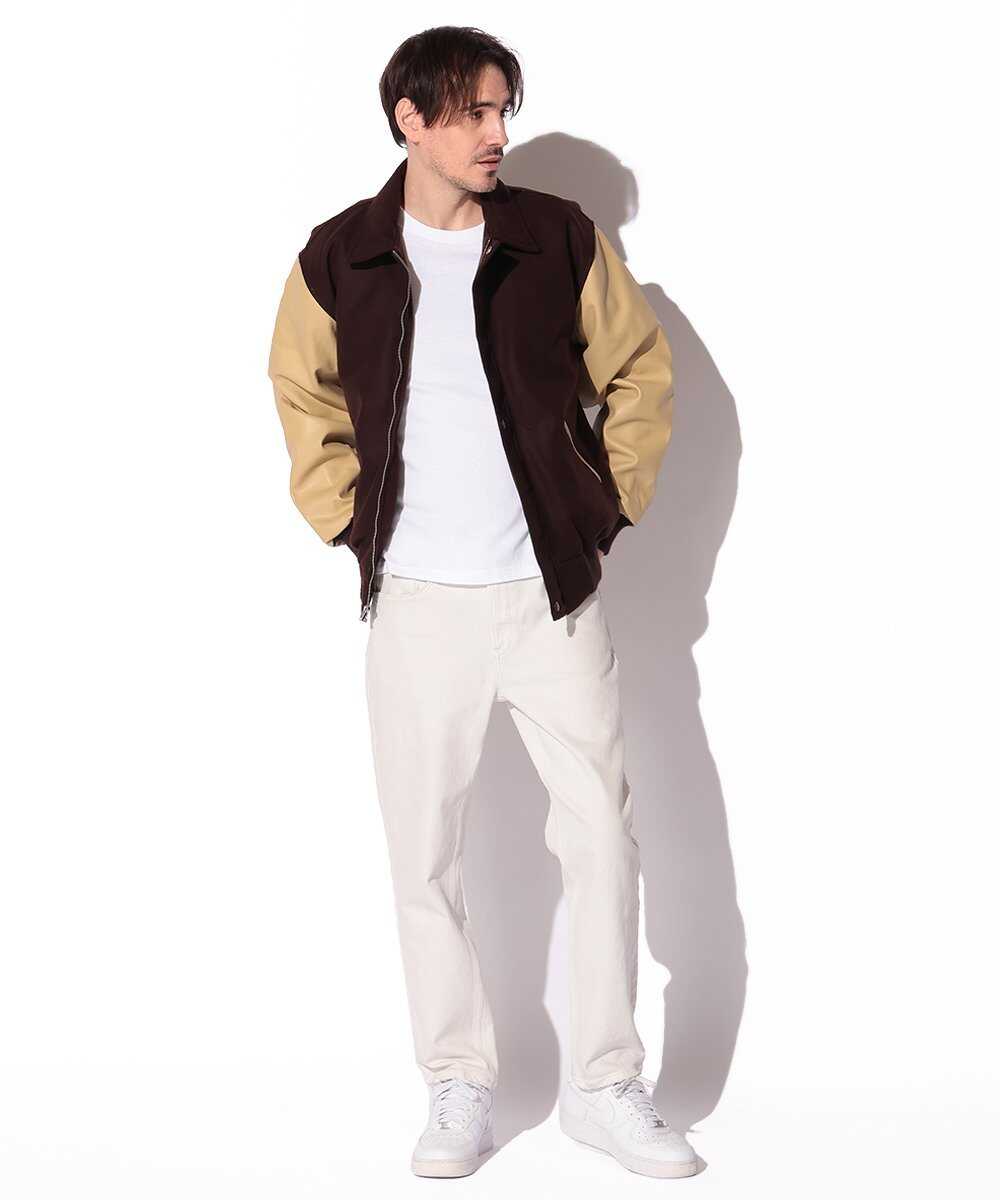 スリーブレザー スタジャン