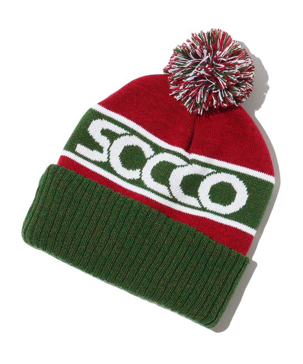 ポンポン ニットキャップ