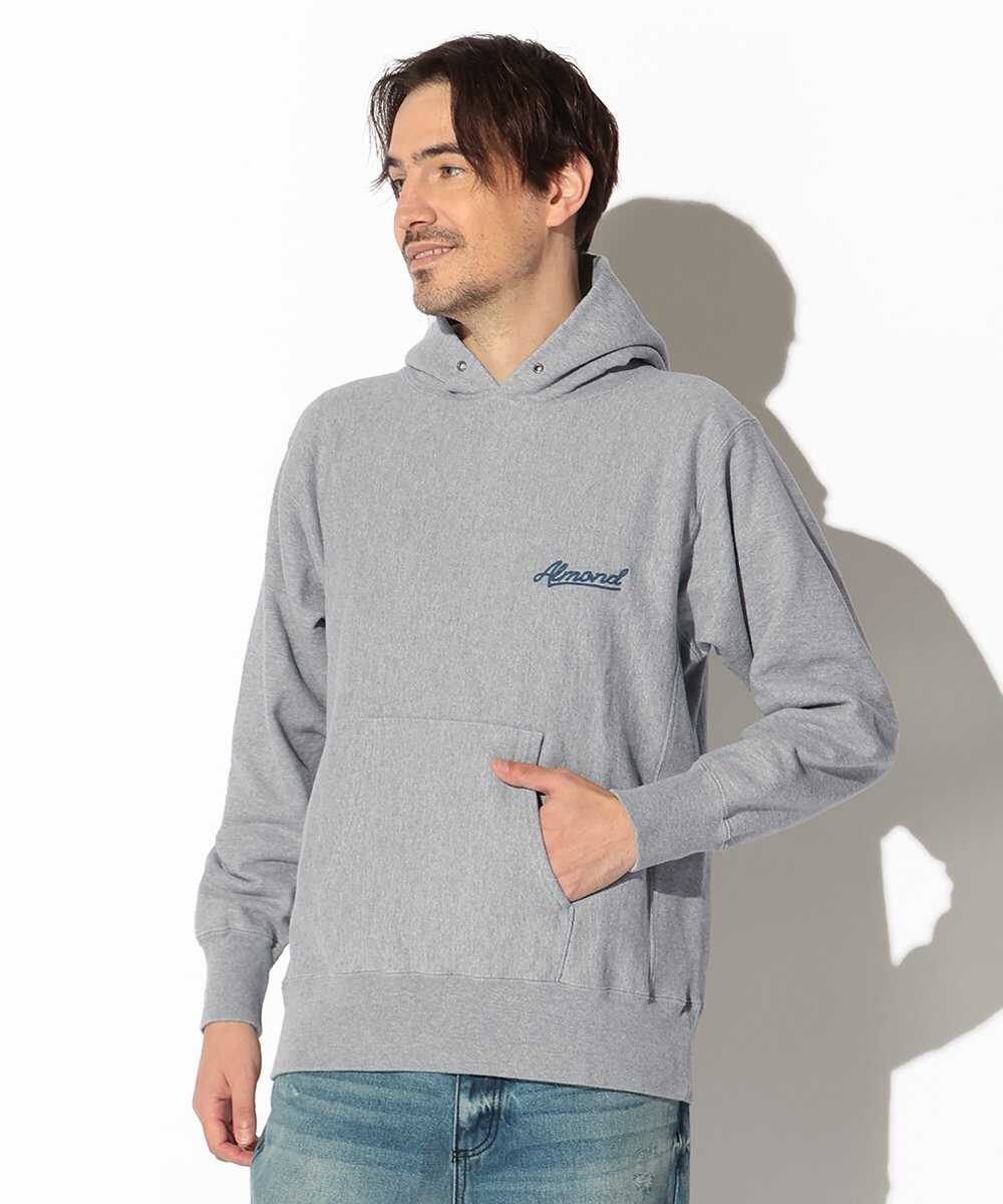 チェーンステッチ刺繍 プルオーバーパーカ