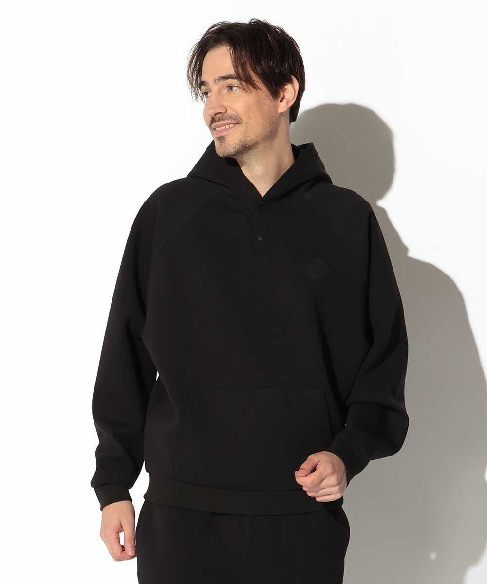 【ブラックレーベル】“ソロナ”ダンボールニット プルオーバーパーカ