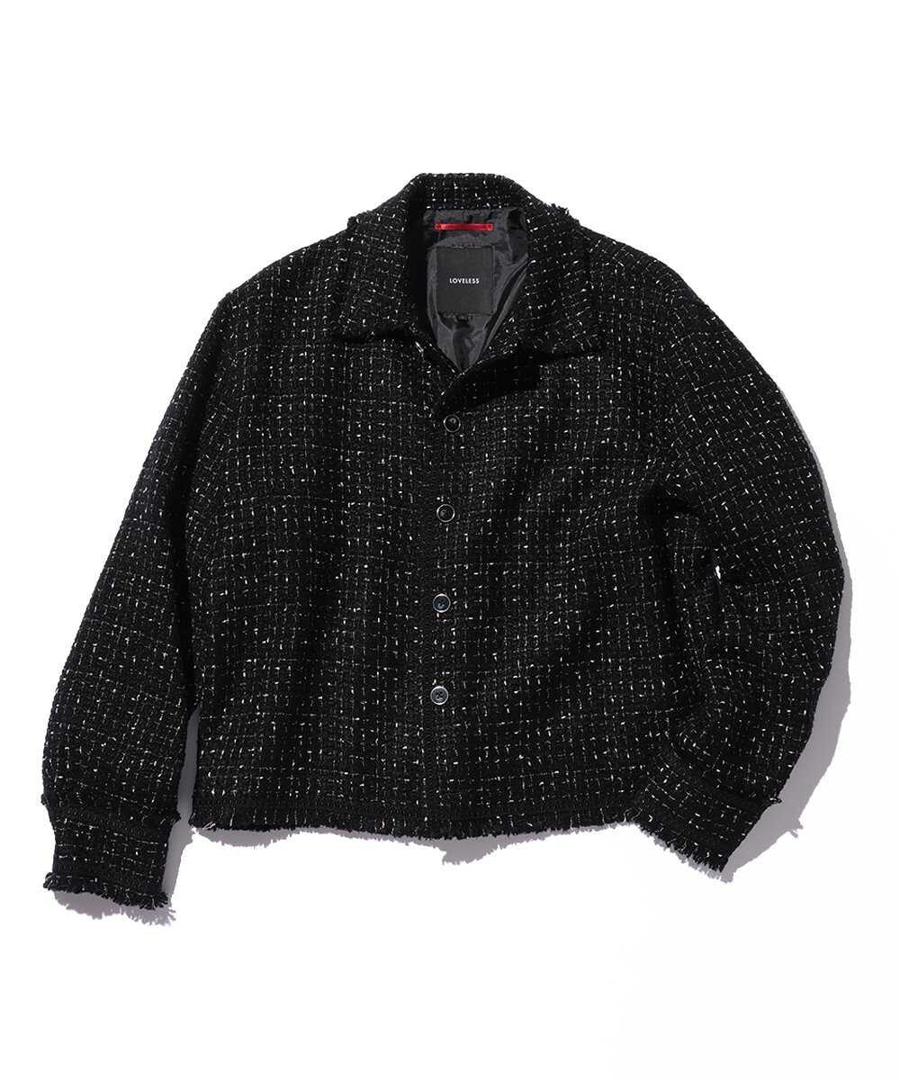 モノトーンツイードブルゾン