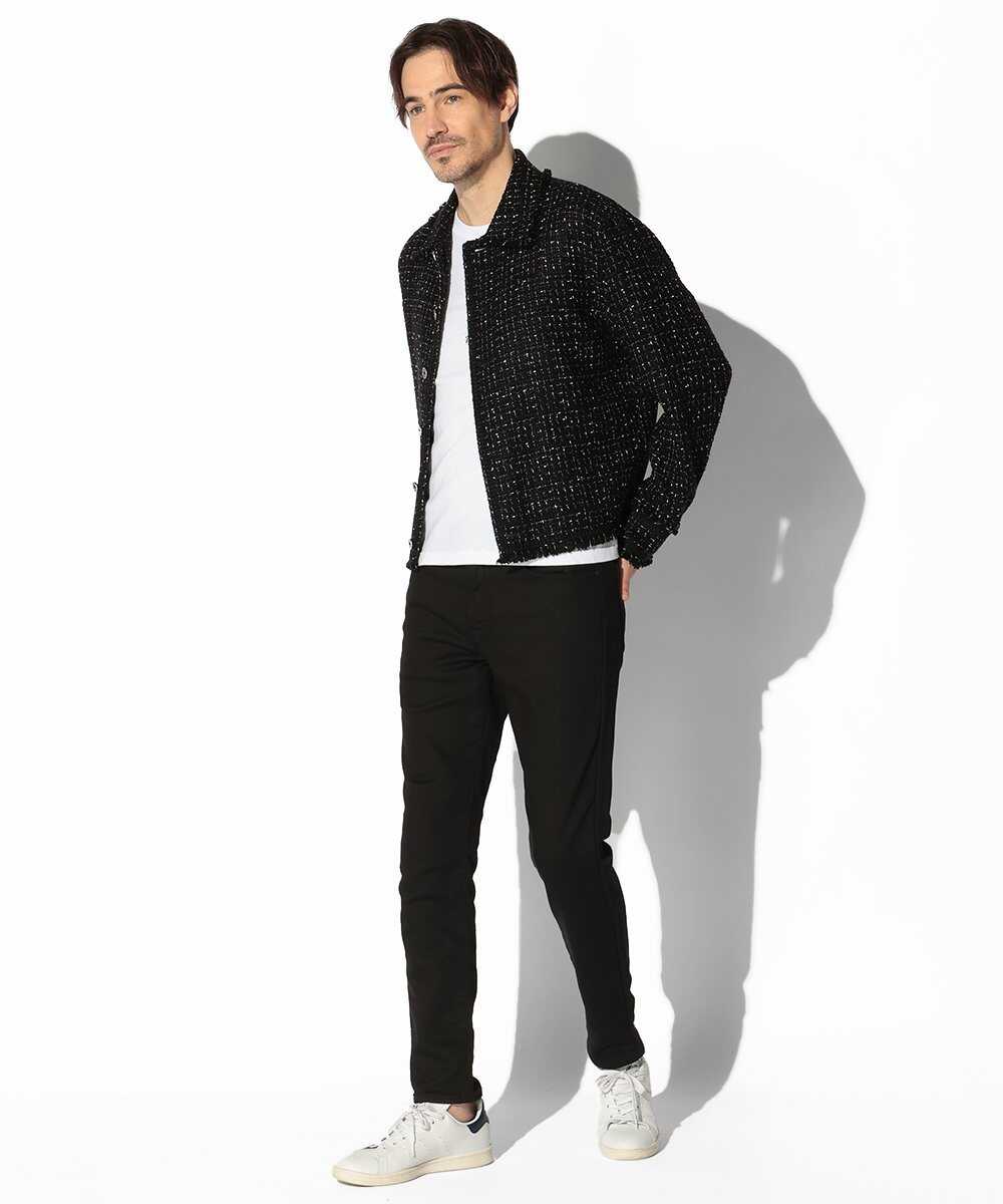 モノトーンツイードブルゾン