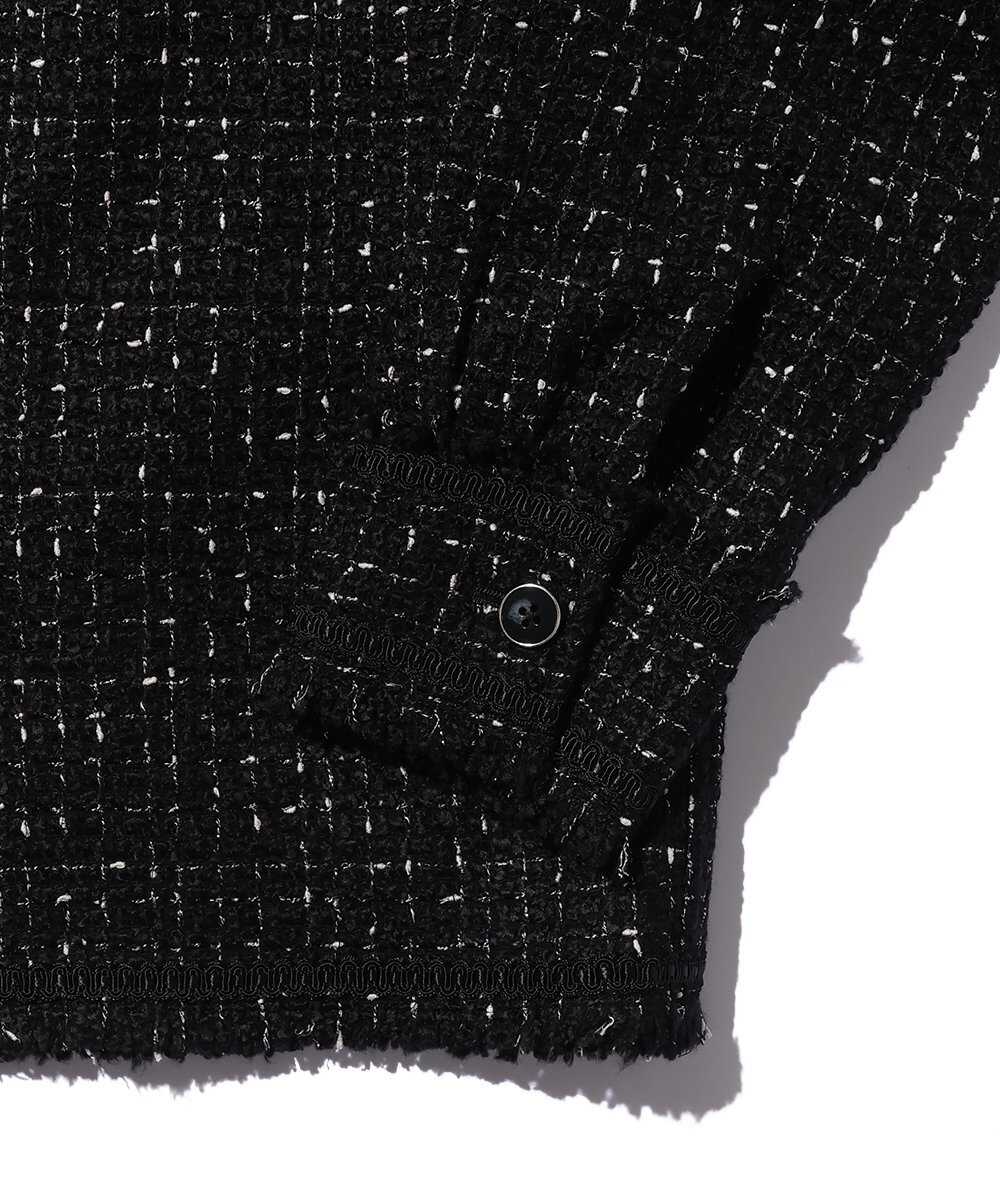 モノトーンツイードブルゾン