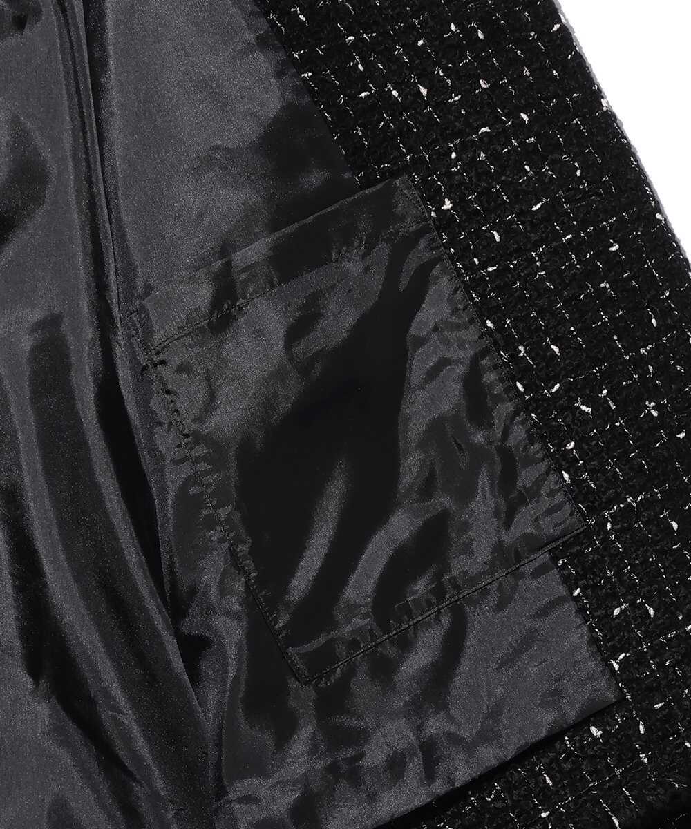 モノトーンツイードブルゾン