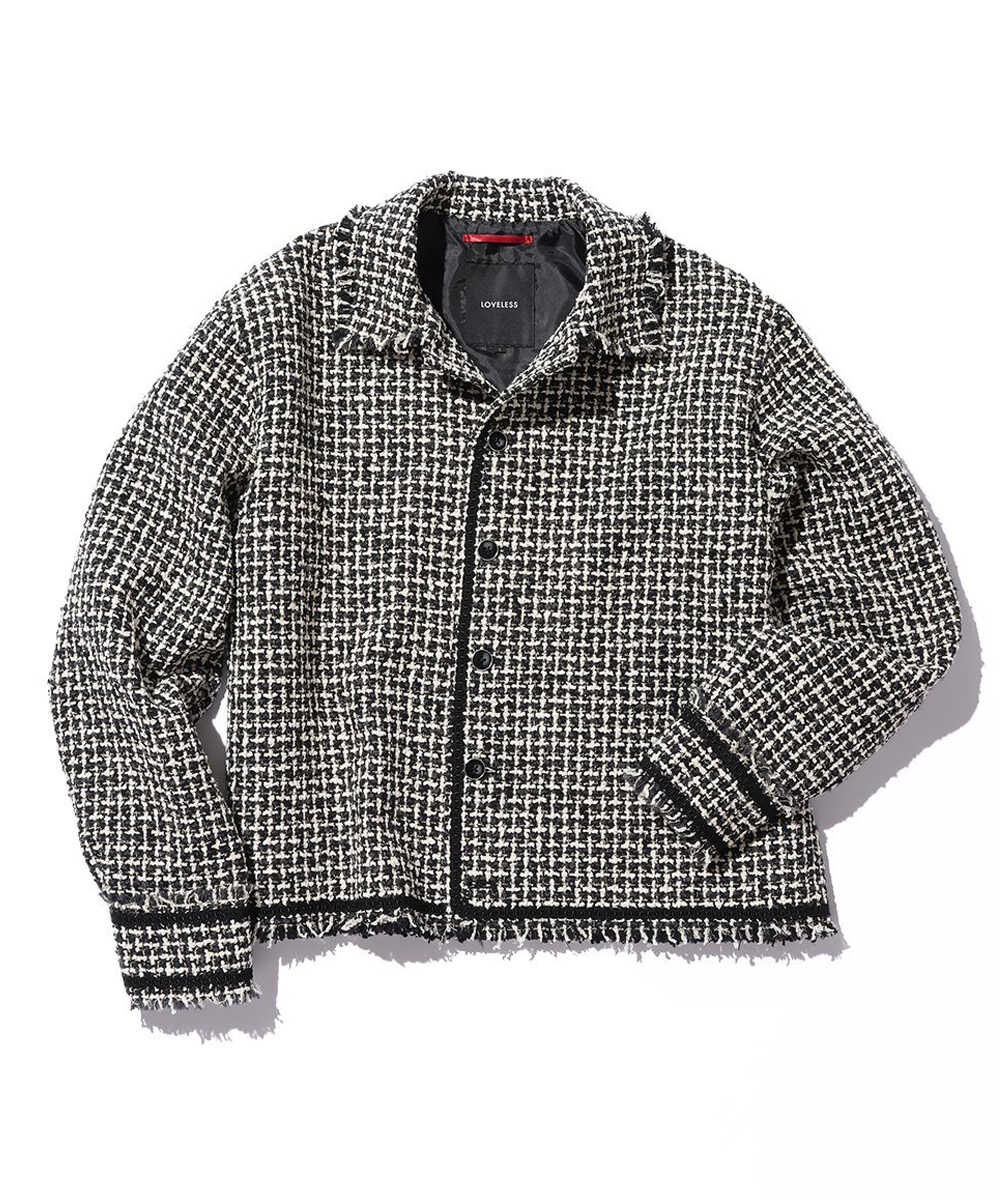 ファンシーツイードブルゾン