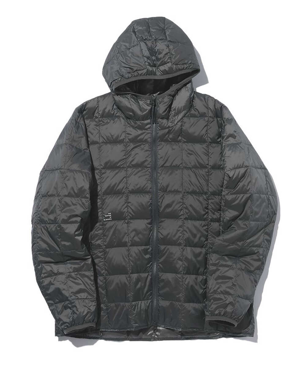 TAION×DUFFER ダブルジップ ダウンフーディパーカ