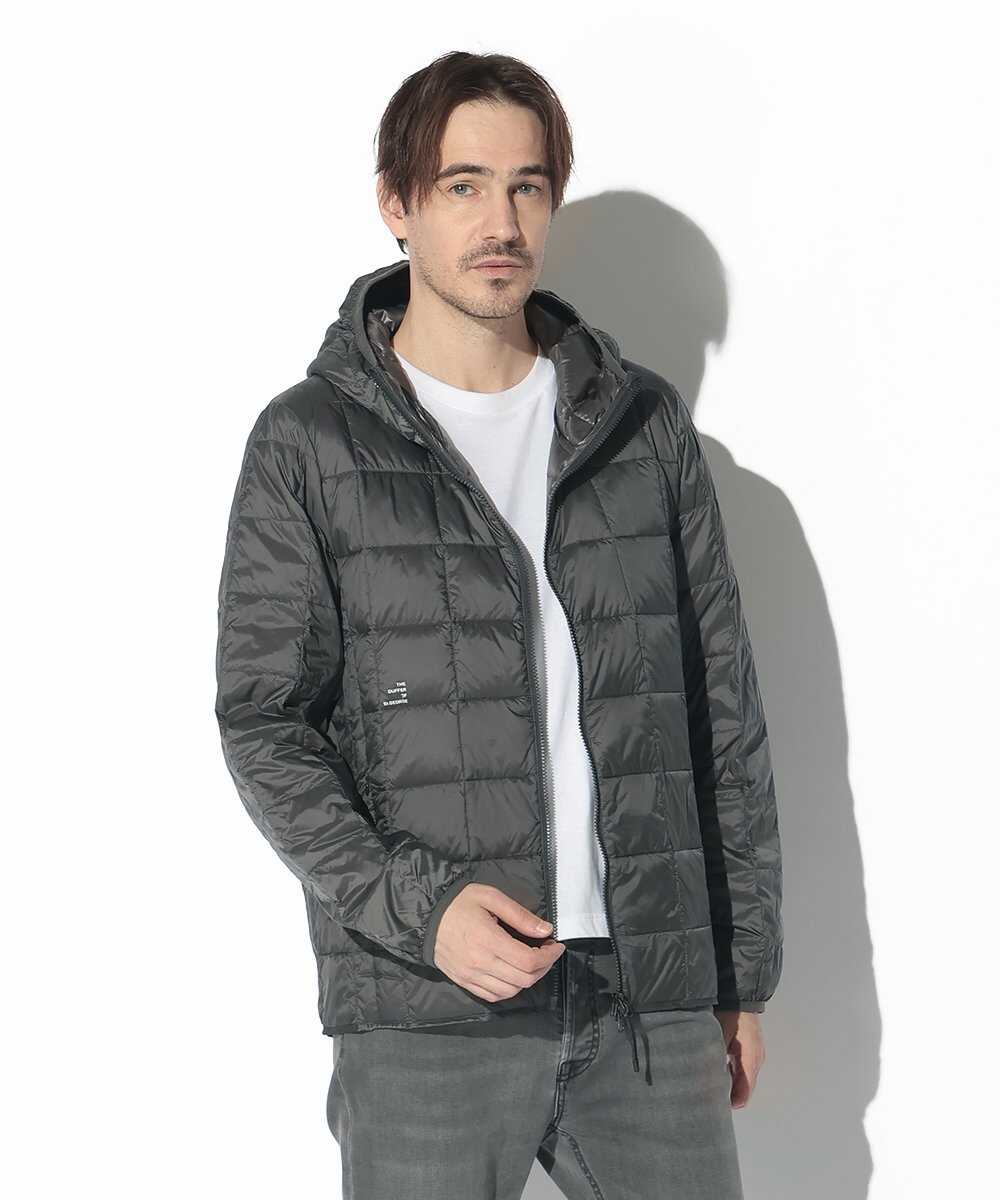 TAION×DUFFER ダブルジップ ダウンフーディパーカ