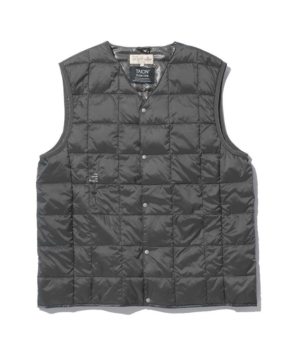 TAION×DUFFER Vネックダウンベスト