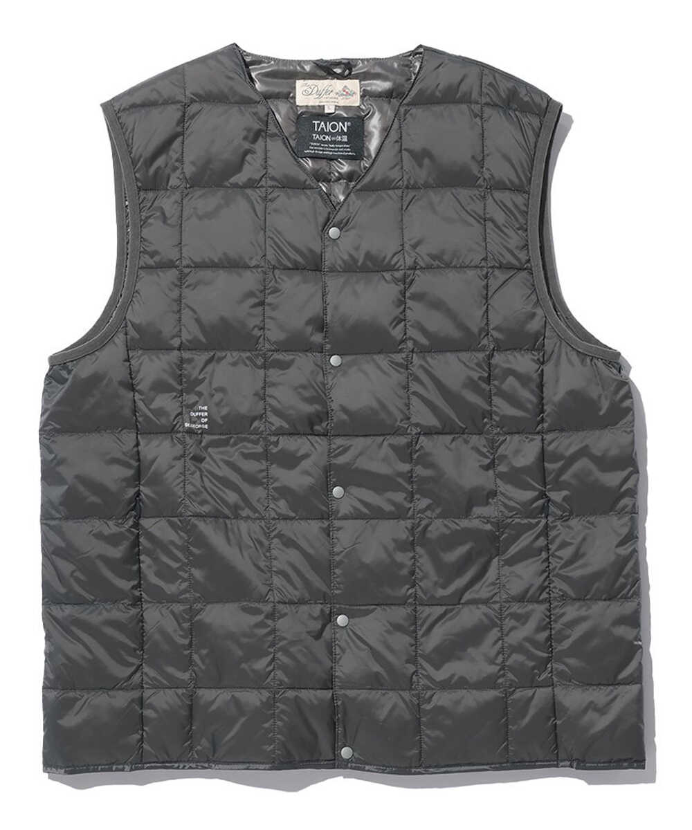 TAION×DUFFER Vネックダウンベスト