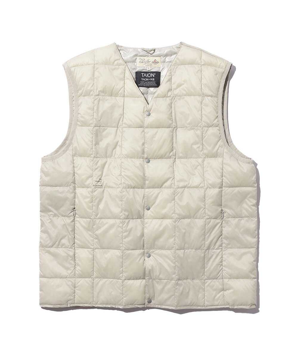 TAION×DUFFER Vネックダウンベスト