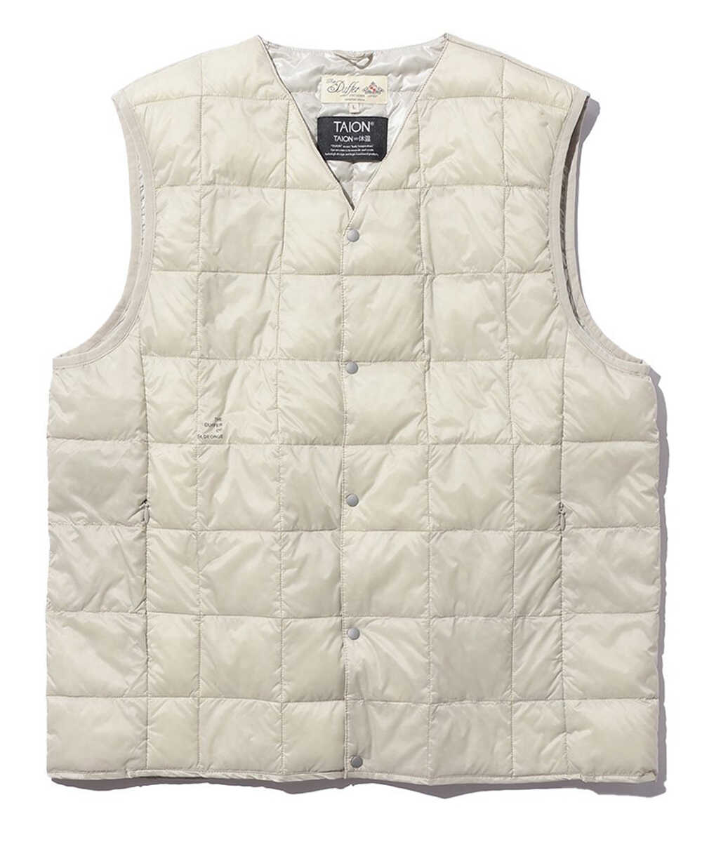TAION×DUFFER Vネックダウンベスト