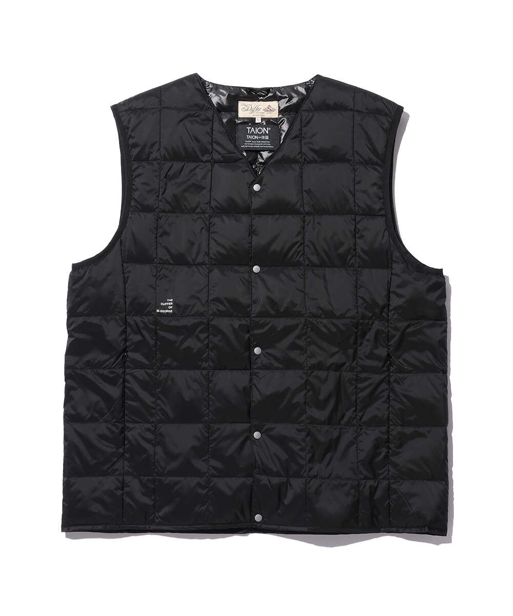 TAION×DUFFER Vネックダウンベスト