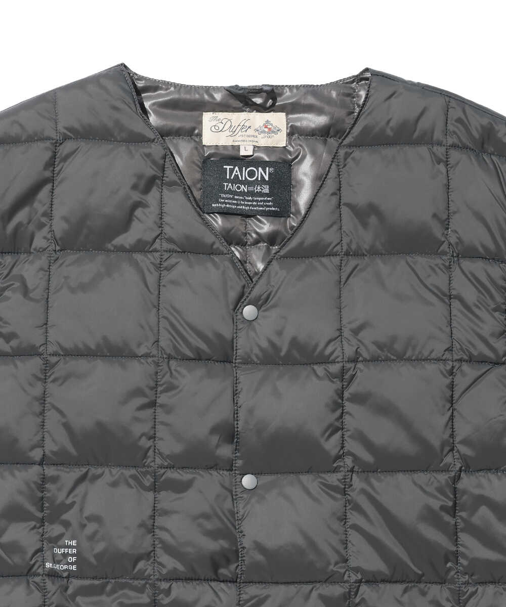 TAION×DUFFER Vネックダウンベスト