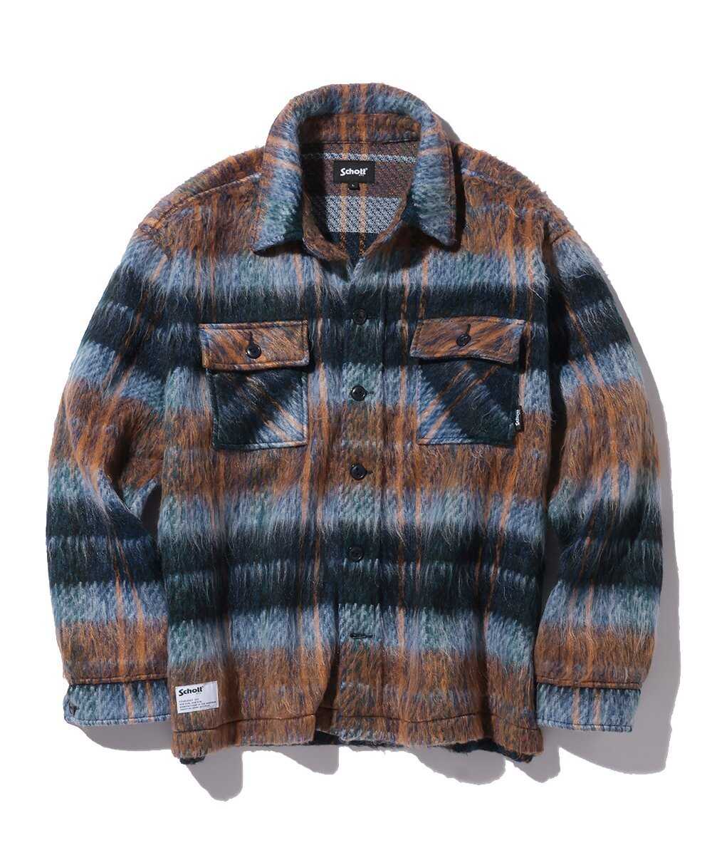 オンブレチェック フランネルシャツ