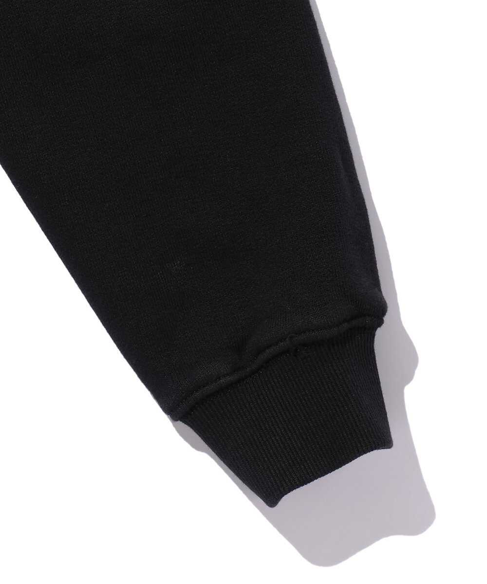 レザーエルボーパッチ付き コットンジップパーカ