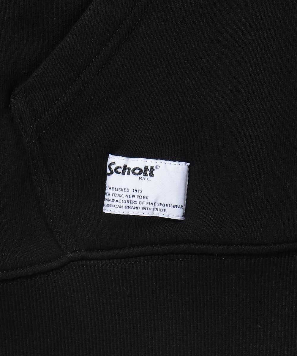 レザーエルボーパッチ付き コットンジップパーカ