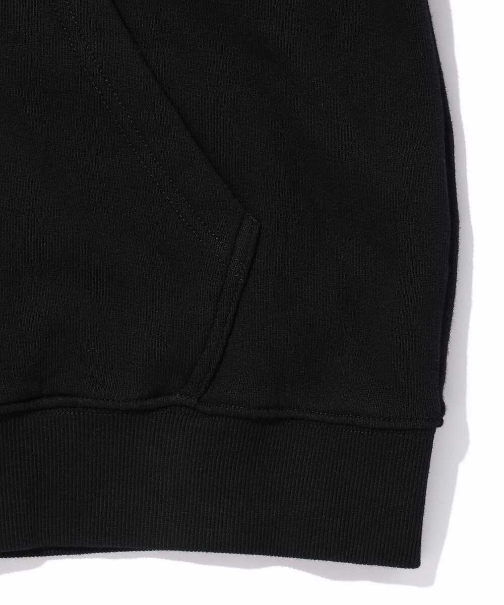 レザーエルボーパッチ付き コットンジップパーカ