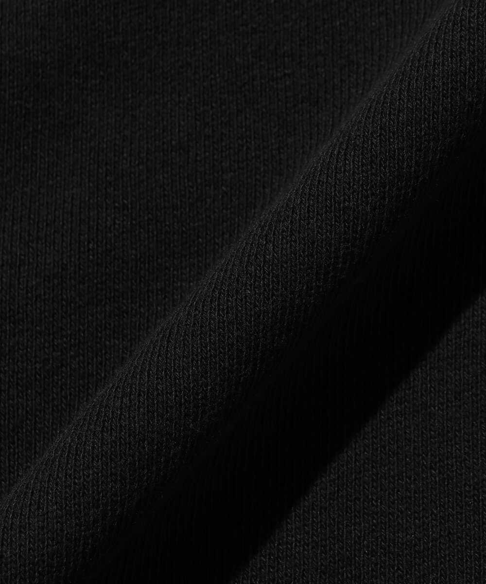 レザーエルボーパッチ付き コットンジップパーカ