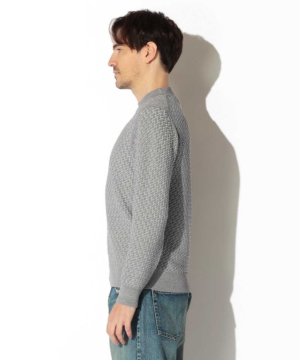 ミックスモックネックニット