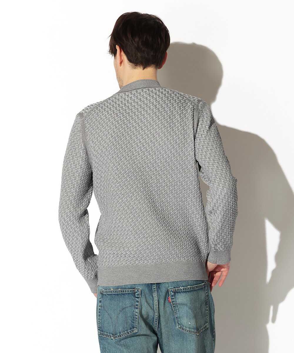 ミックスモックネックニット