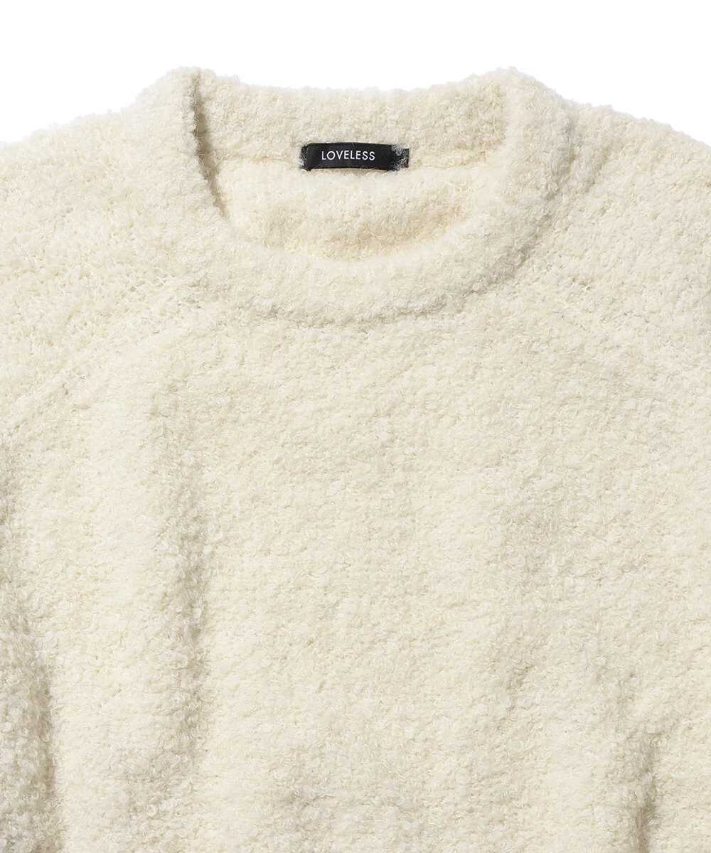 ブークレカラーニット プルオーバー