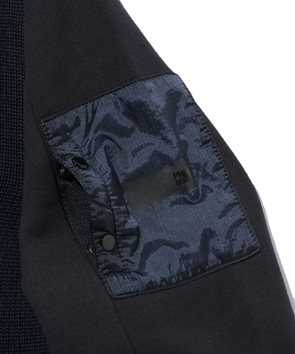 ニットジップアップパーカ