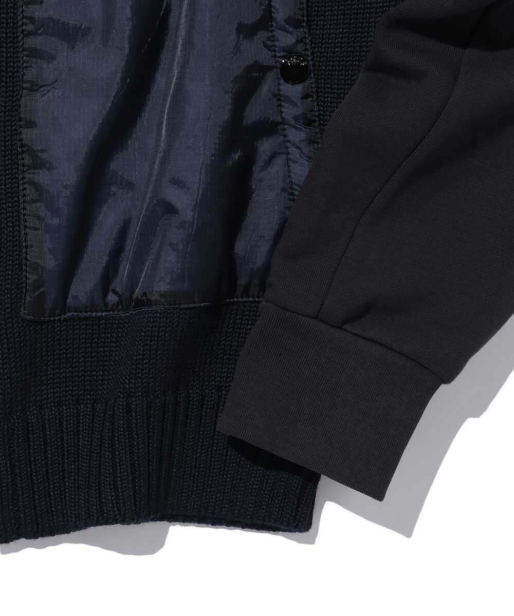 ニットジップアップパーカ