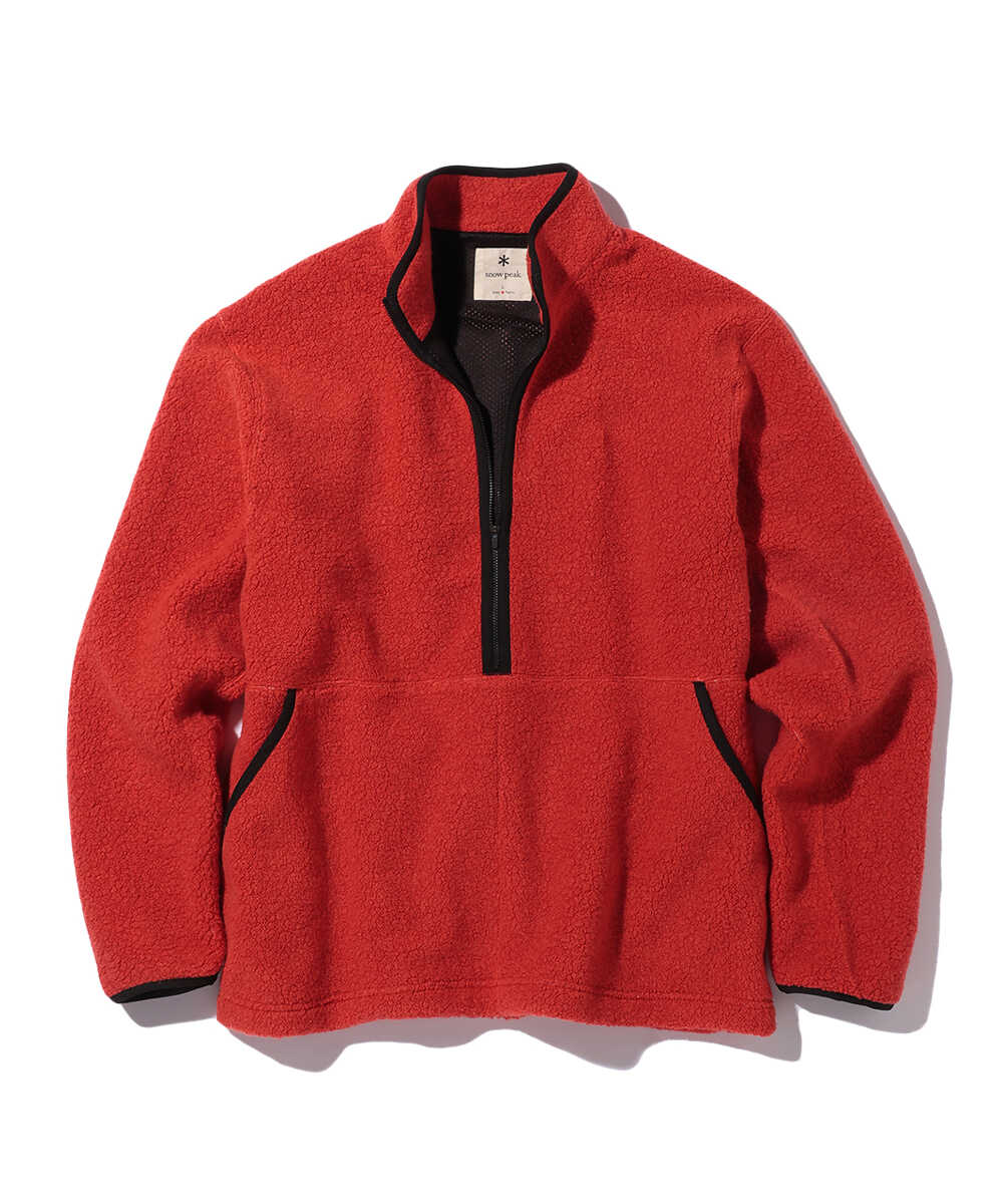 リサイクルウール素材 ボアプルオーバー