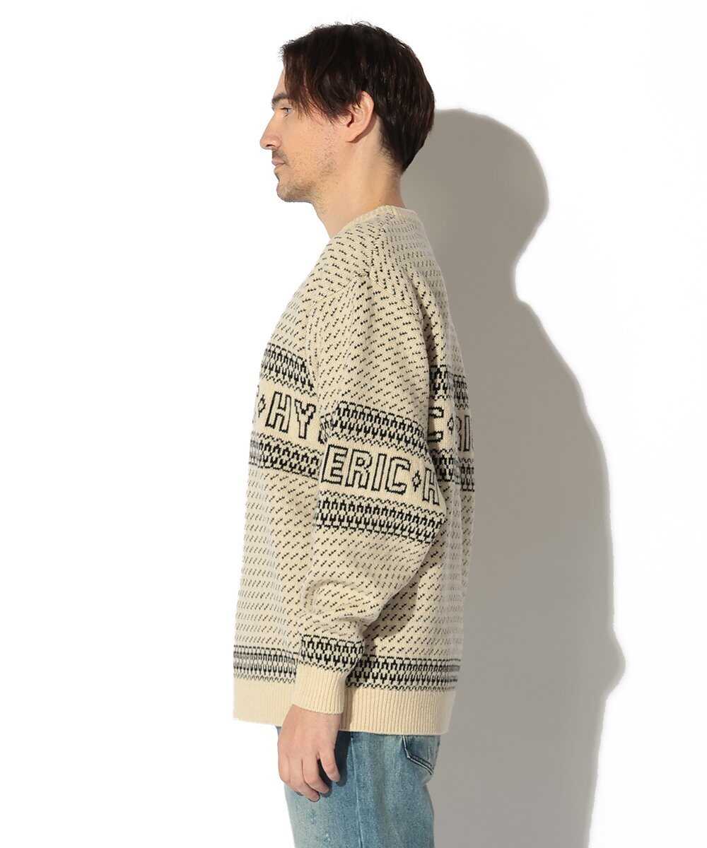 HYSTERIC LOGO ジャカード セーター