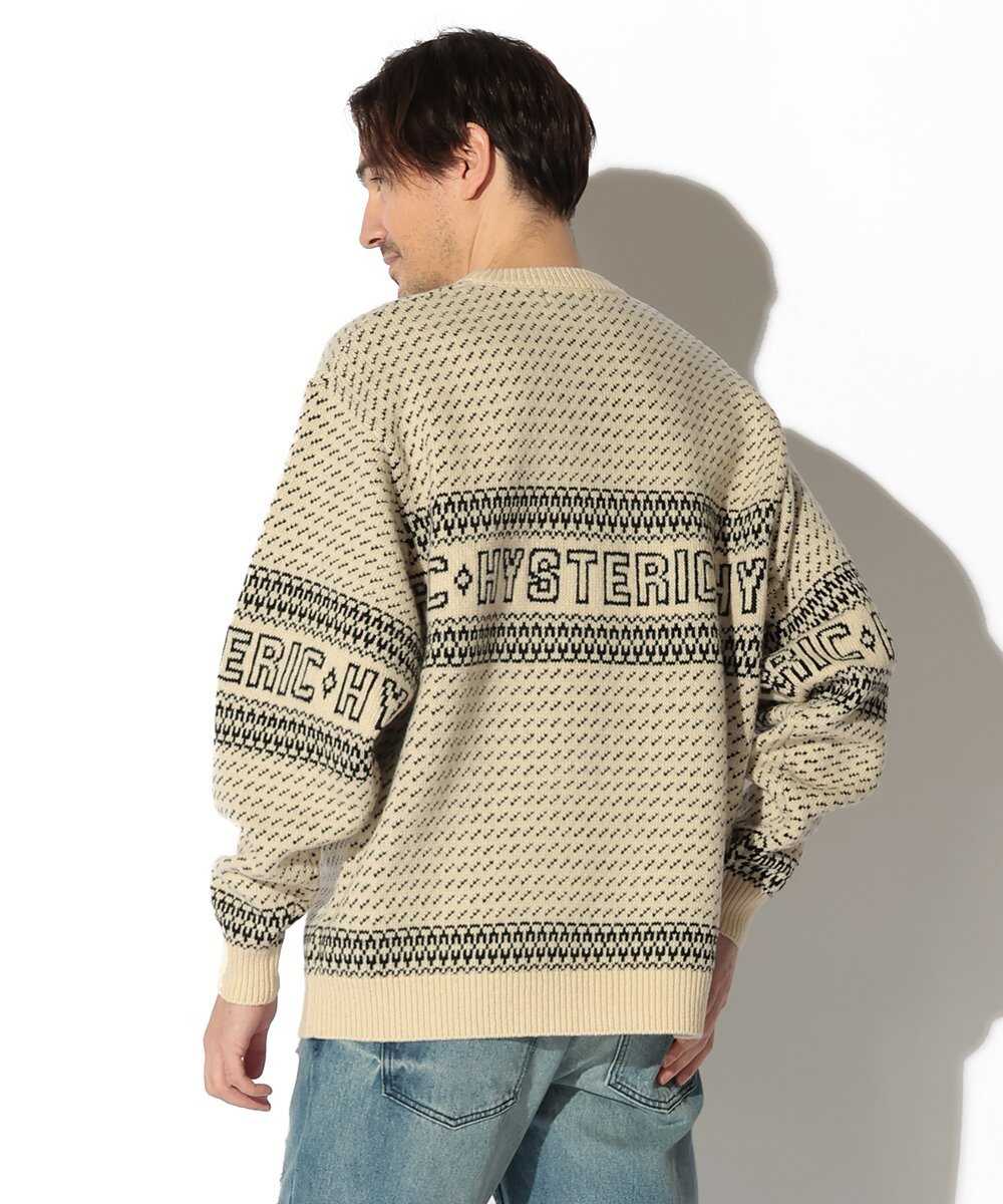 HYSTERIC LOGO ジャカード セーター