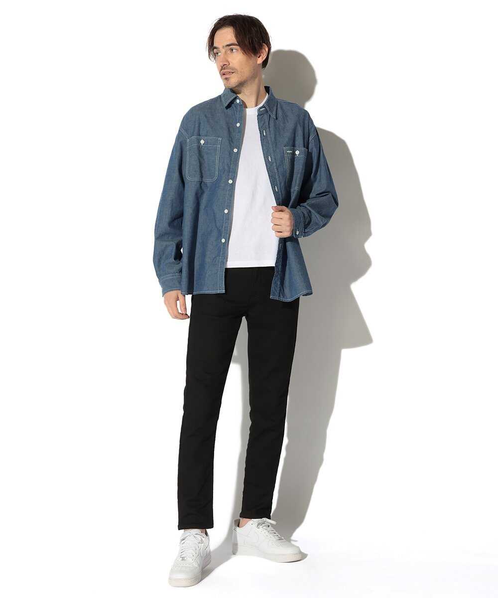 ヴィンテージ風 シャンブレーシャツ