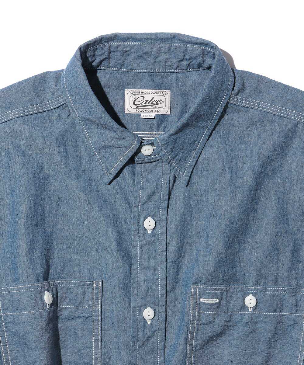 ヴィンテージ風 シャンブレーシャツ