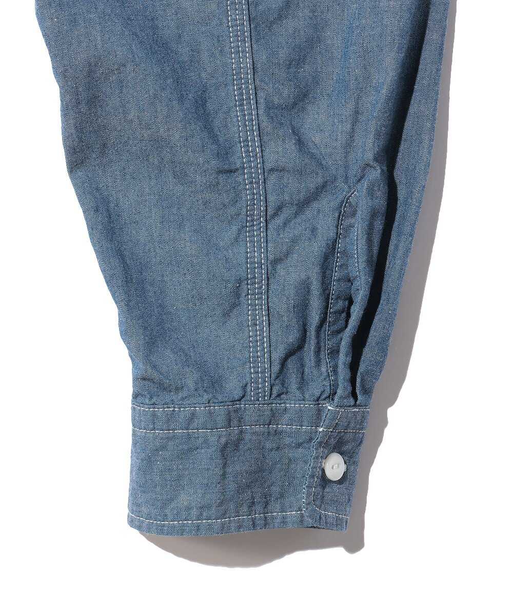 ヴィンテージ風 シャンブレーシャツ