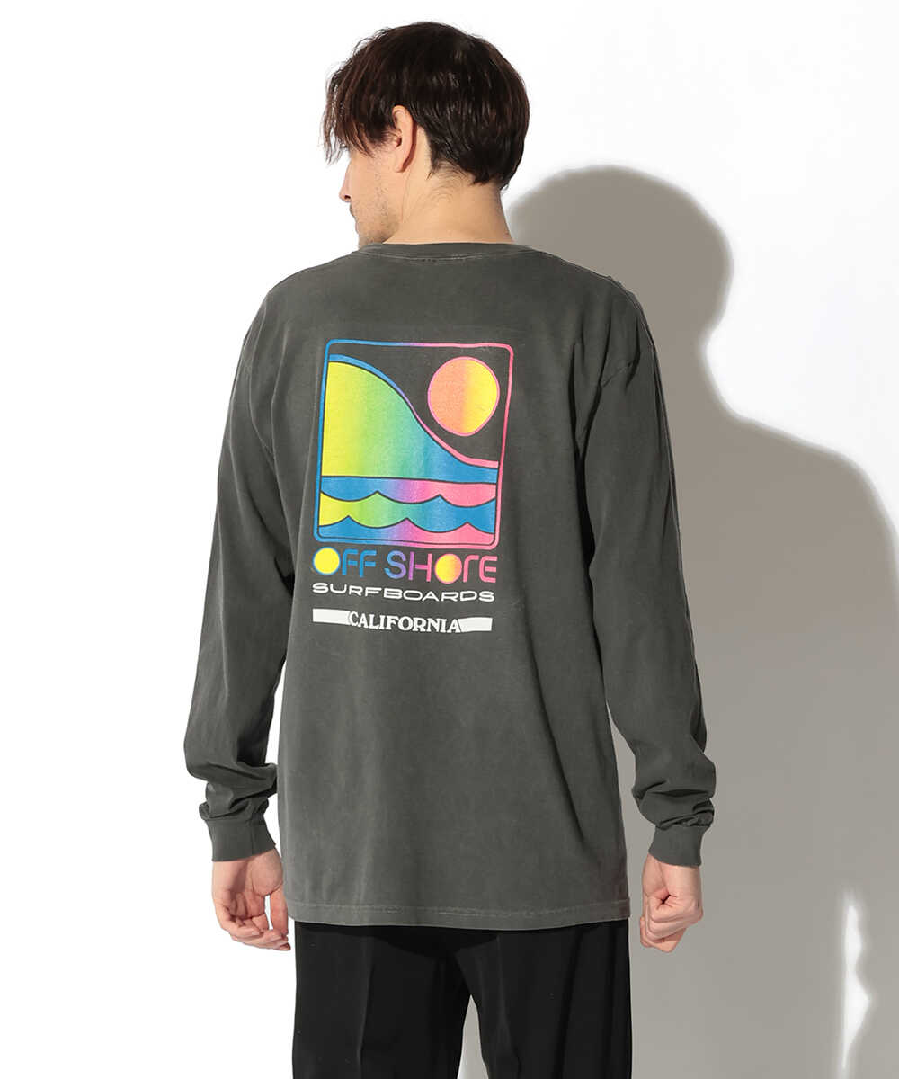 バックロゴプリントロンT