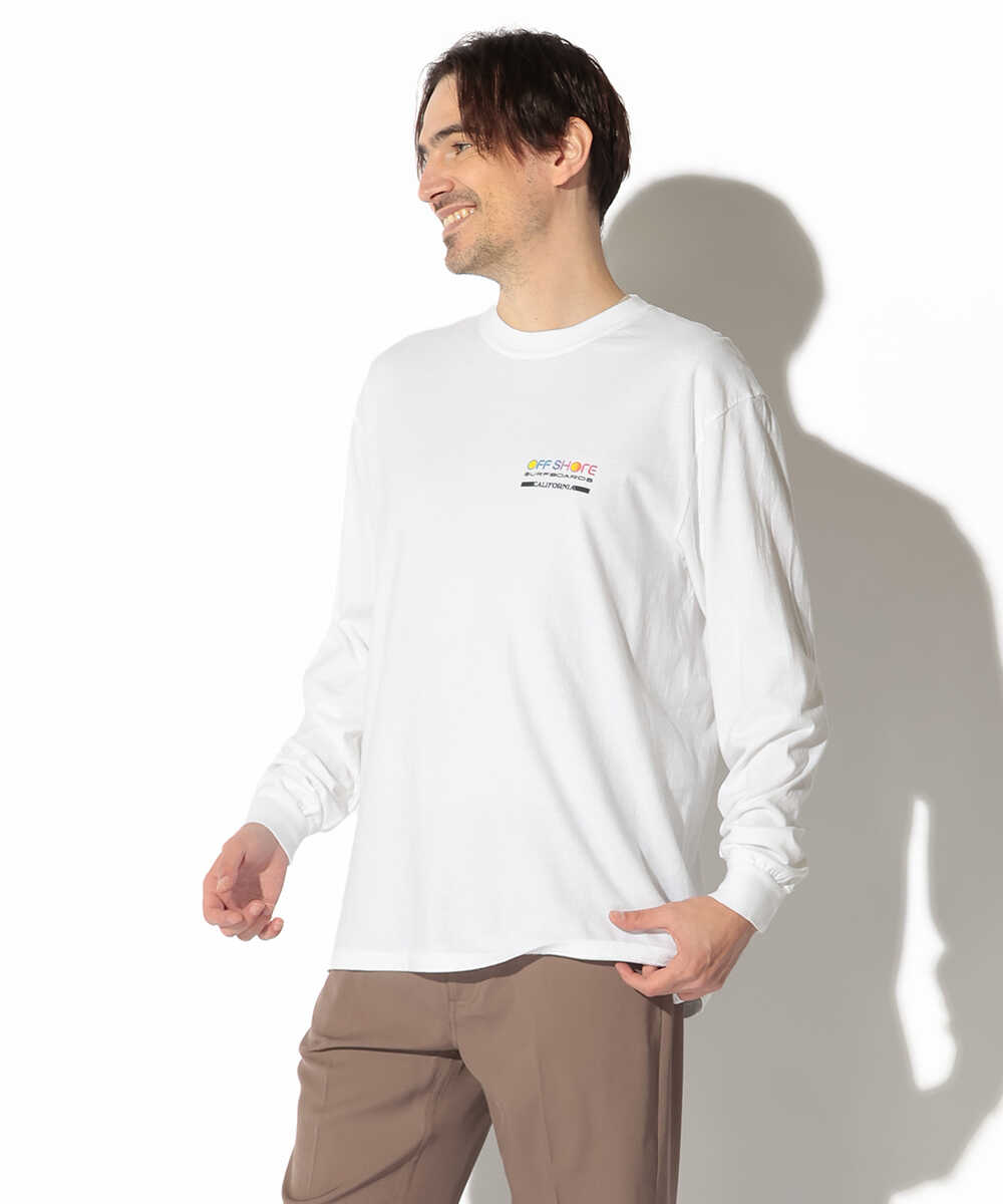 バックロゴプリントロンT