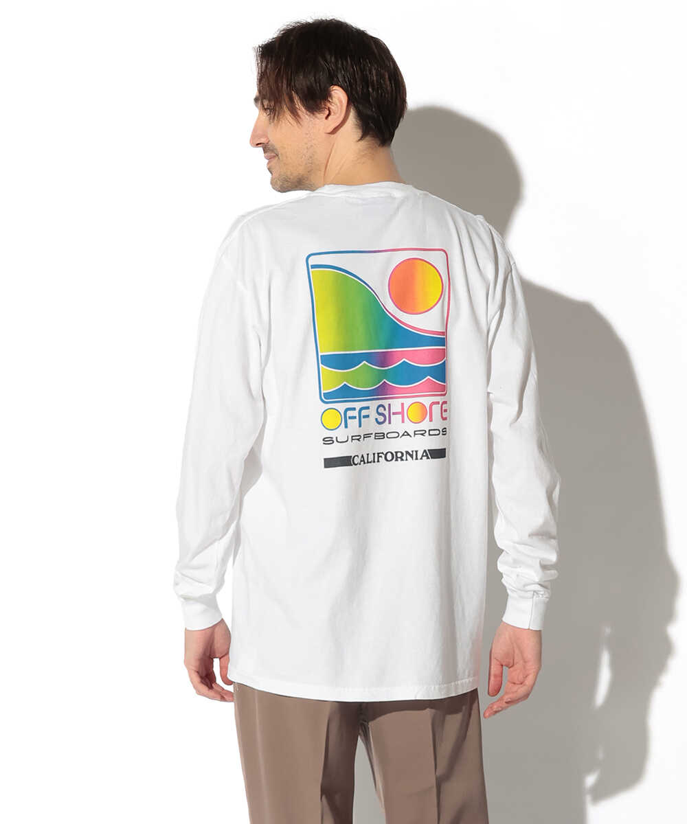 バックロゴプリントロンT