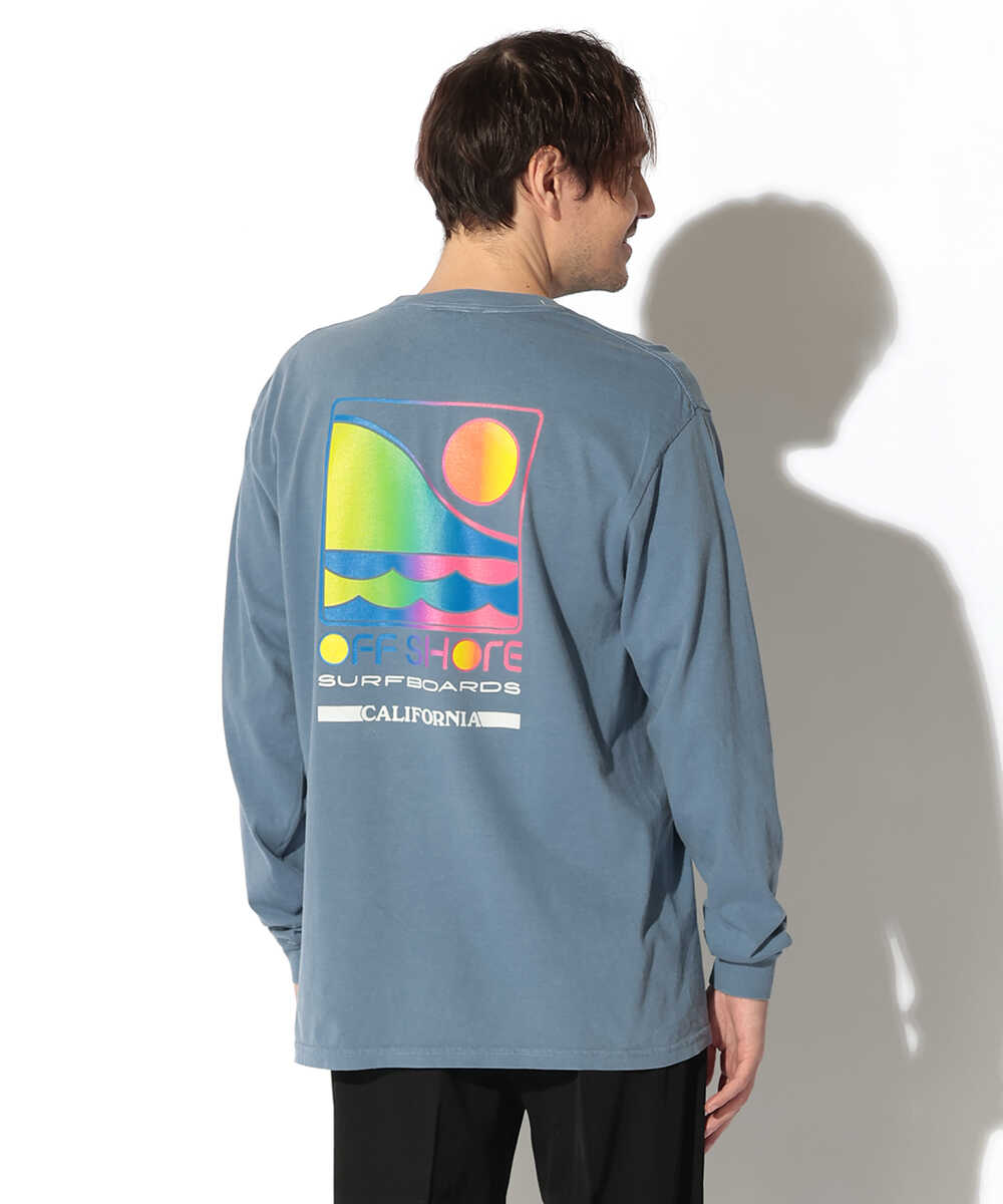 バックロゴプリントロンT