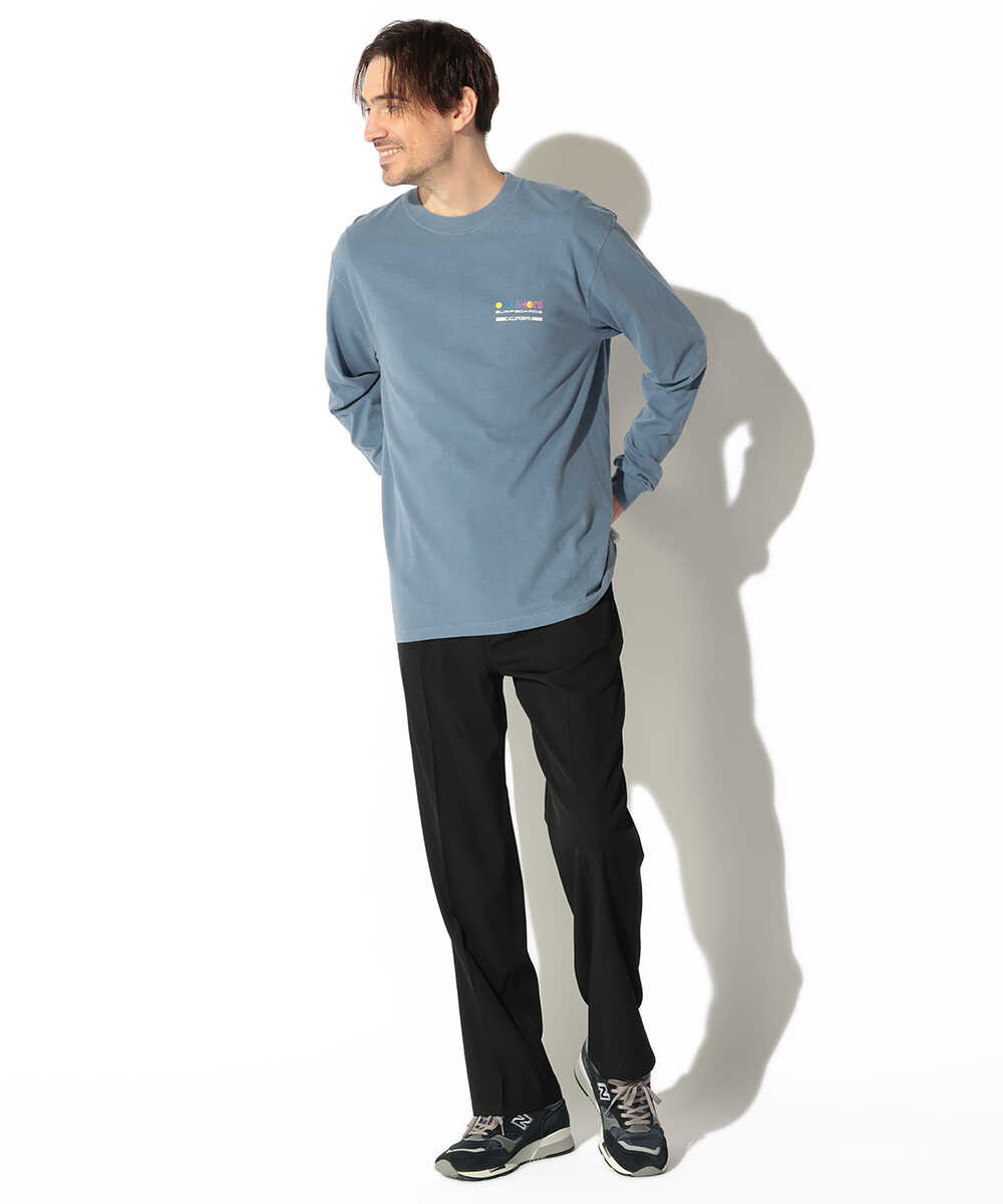 バックロゴプリントロンT