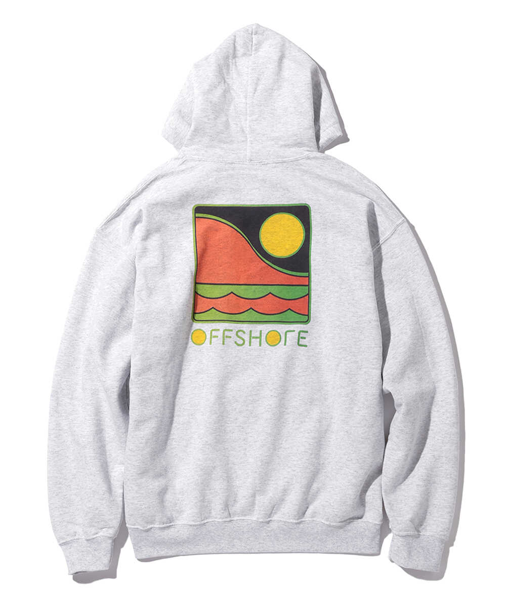 バックロゴプリント プルオーバーパーカ