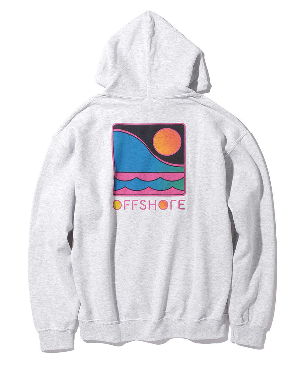 バックロゴプリント プルオーバーパーカ