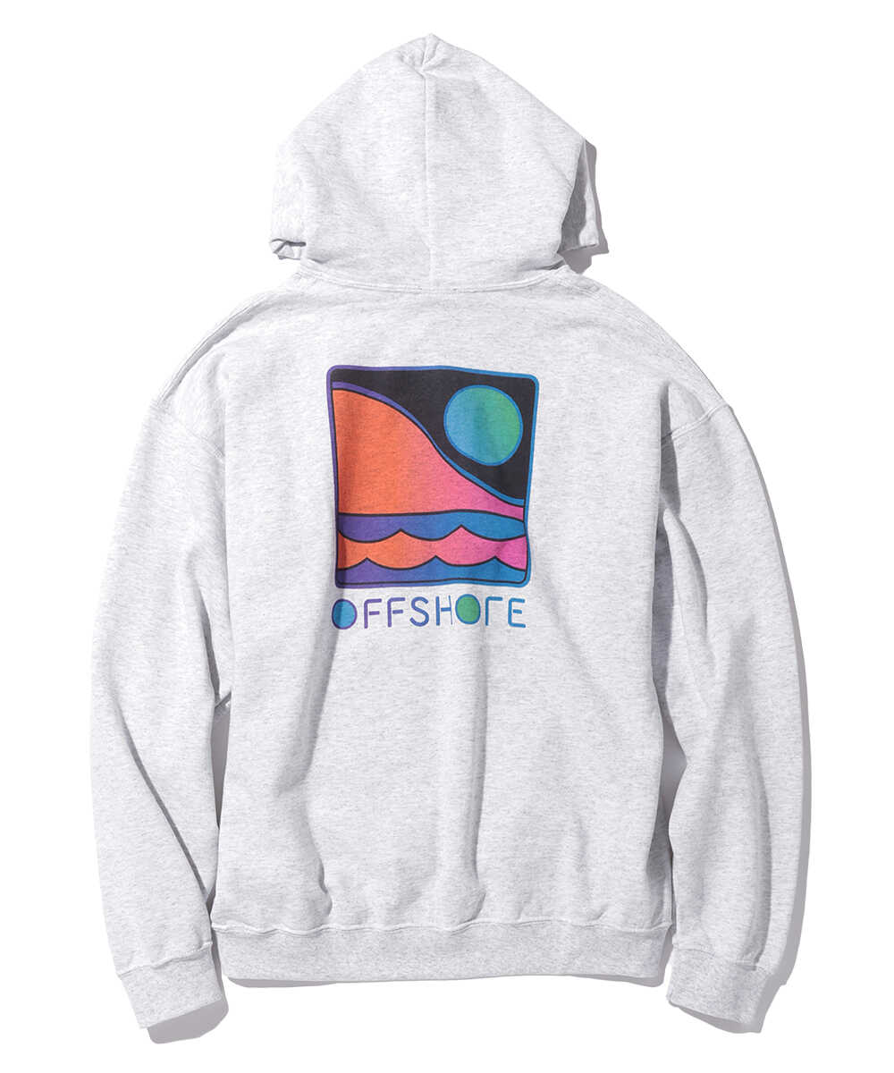 バックロゴプリント プルオーバーパーカ