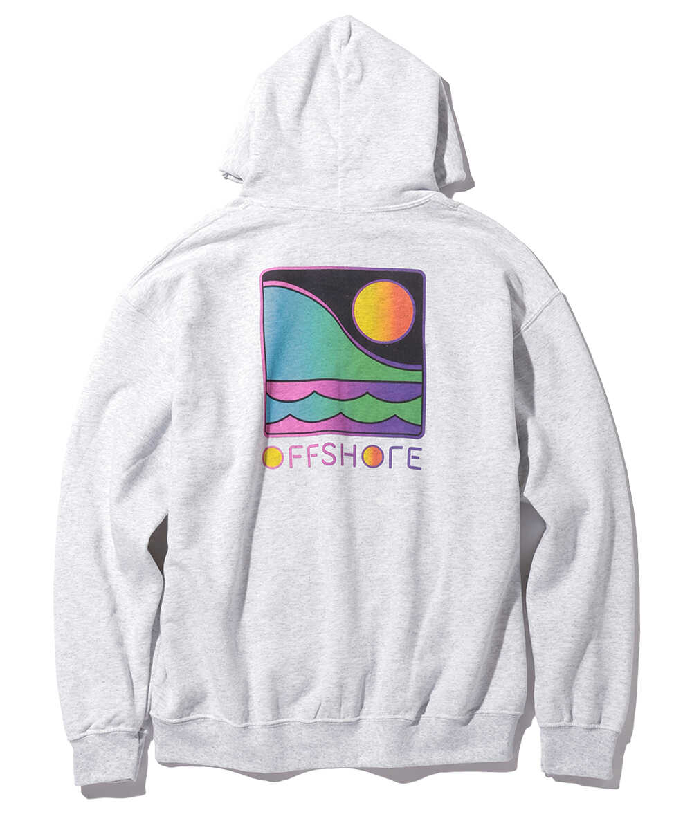 バックロゴプリント プルオーバーパーカ