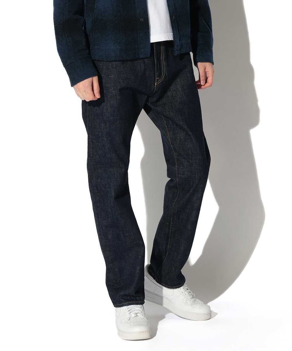 ヴィンテージ風 テイパード デニムパンツ